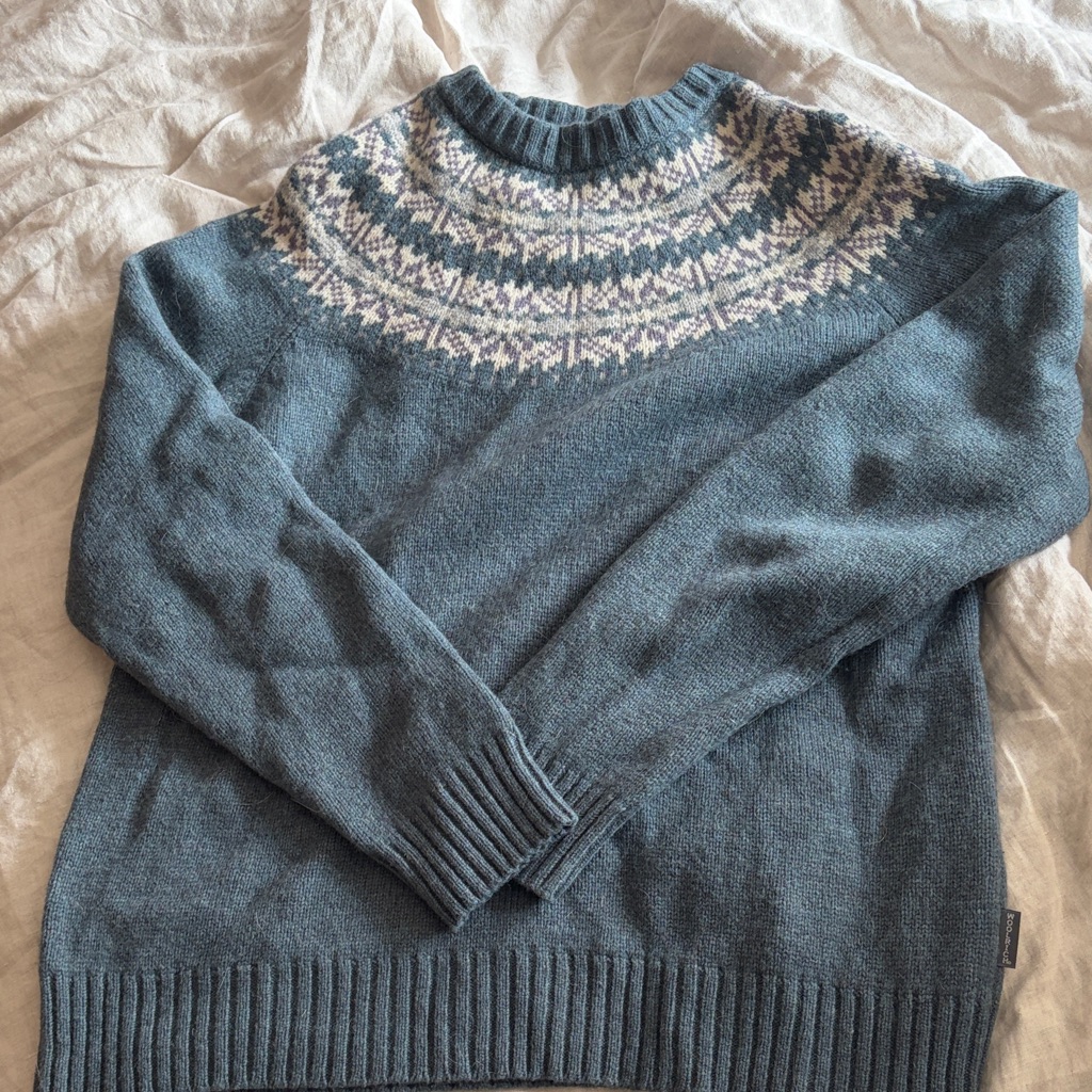 Woolrich Men's Nordic Blue Crewneck Sweater